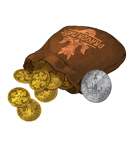 Flamecraft: Zestaw metalowych monet
